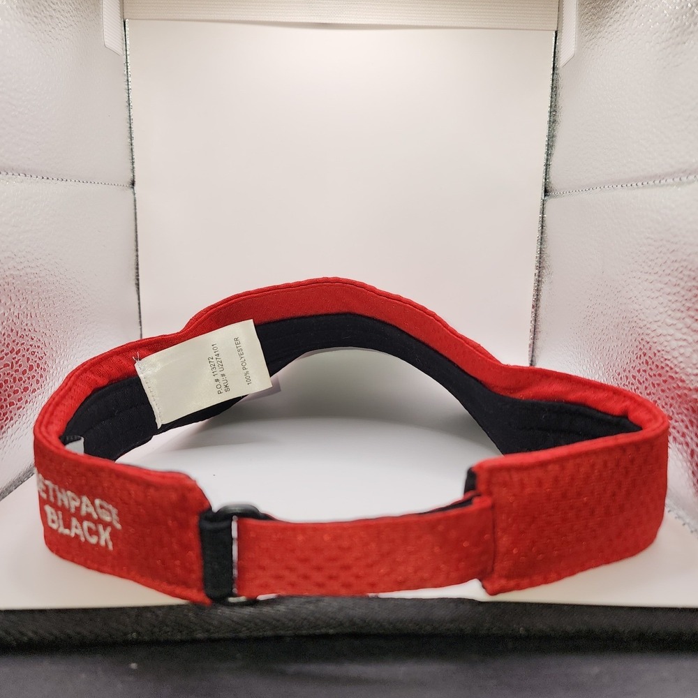 New Ashworth 2009 US‎ Open Bethpage Black Lite Mesh Golf Hat Visor Red Mens OSFA - Picture 4 of 9